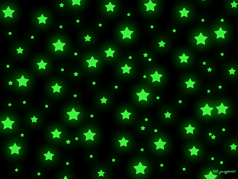 green stars clipart. Blinking Green Stars
