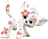 kitty with flowers