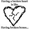 having a broken heart