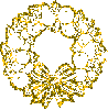 gold glitter garland