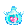 heart in bottle