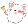 cute kawaii hey hey pig