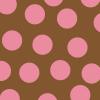 Pink and Brown Polka Dots