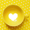 yellow heart.. cup
