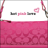 Coach-Hot Pink Love Purse