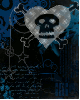 Avril blue Skull logo