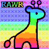 giraffe/dinosaur