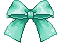 turquoise bow