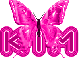 Kim pink butterfly