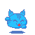 kitty happy(blue)