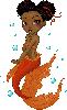 orange mermaid