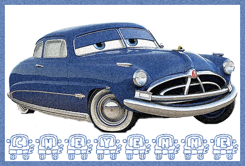 Cars' Doc Hudson with Cheyenne