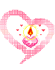 candle in heart