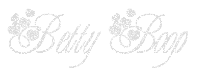 Betty Boop written in white