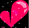 Pink Heart w/Sparkles