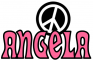 Angela Peace Sign