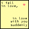 i fell in love with you suddenly