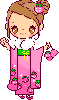 Pink Kimono girl