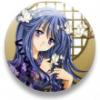 blue-haired anime girl