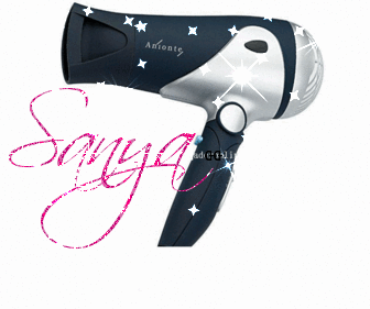 Blow Dry (black & silver with sparkles)- Sanya