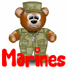 Military Soldier Teddy Bear- Marines