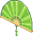 Green Fan without design