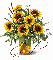 Sunflowers in Vase (with sparkles)- Gied