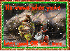 Shrek & Santa Donkey from Shrek the Halls (glitter & snowfall effects)- He knows when you've been good OR bad...