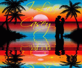 Couple at Ocean Tag (water reflection)- I Love Casey