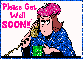 Sick Woman (glitter)- Please Get Well Soon 