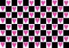 [x] checkered hearts