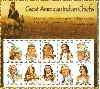 Native American Stamps (glitter boarder)- sheet of famous american indian chiefs