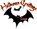 halloween greetings bat ann