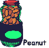 Jar of peanuts