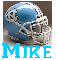 Carolina Tarheels Football Helmet- Mike