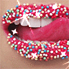 sparkling candy kiss