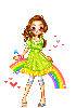rainbow girl