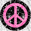 pink peace sign