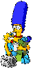 marge and maggie simpson