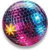 Disco ball button