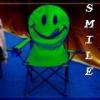 smiley green chair