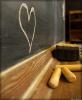 heart on chalkboard