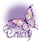 Butterfly Bling Purple Tracey