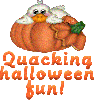 Quacking halloween fun - duck n pumpkin