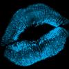 blue kiss mark