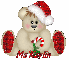 Christmas bear with MaKaylin name