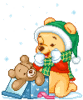 pooh an christmas bear