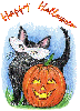 Happy Halloween Kitty & Pumpkin