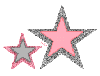 Stars... pink and silver
