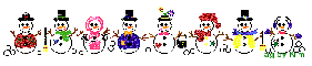 snowmen and snowwomen-christmas